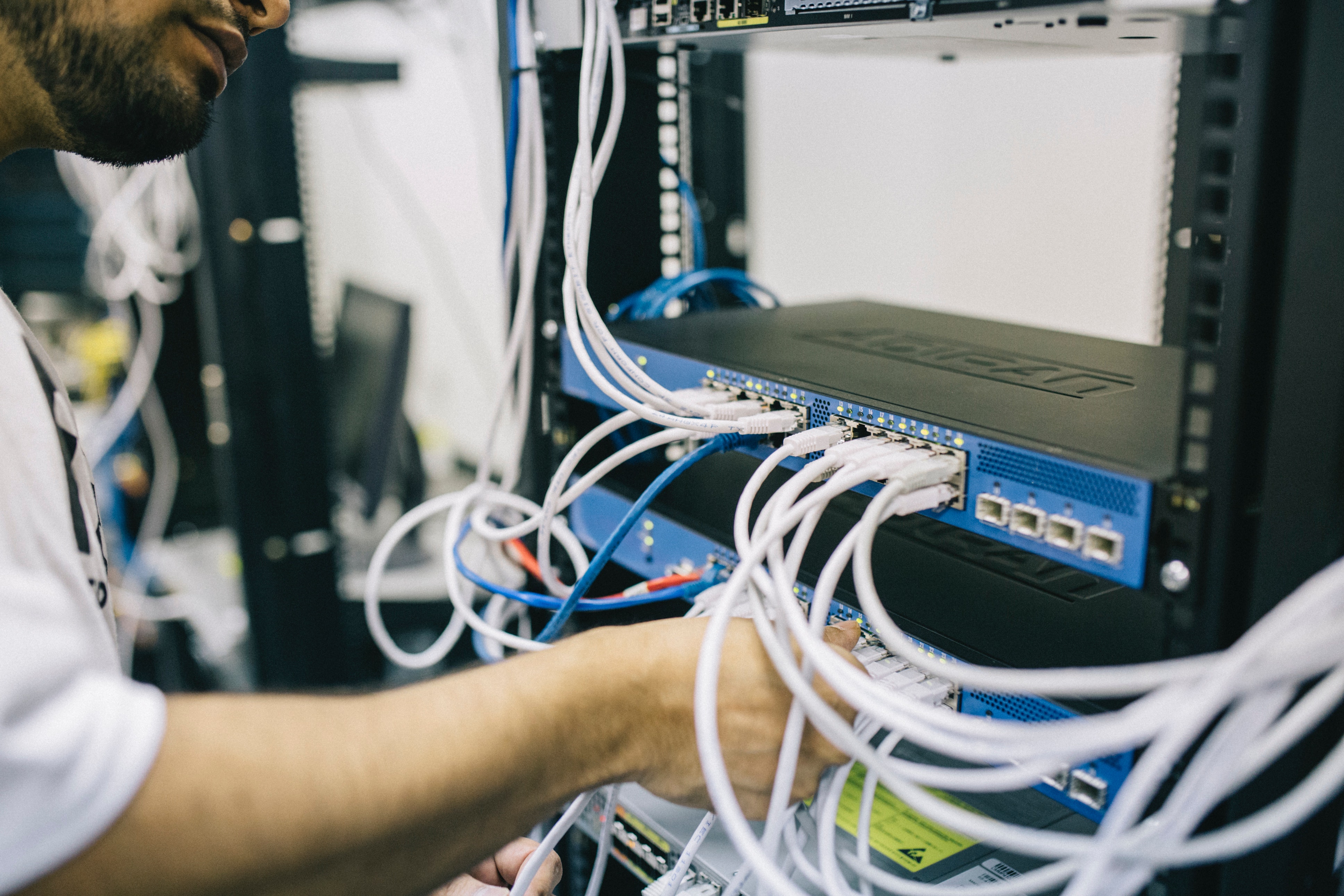 Photo if an IT Professional at work